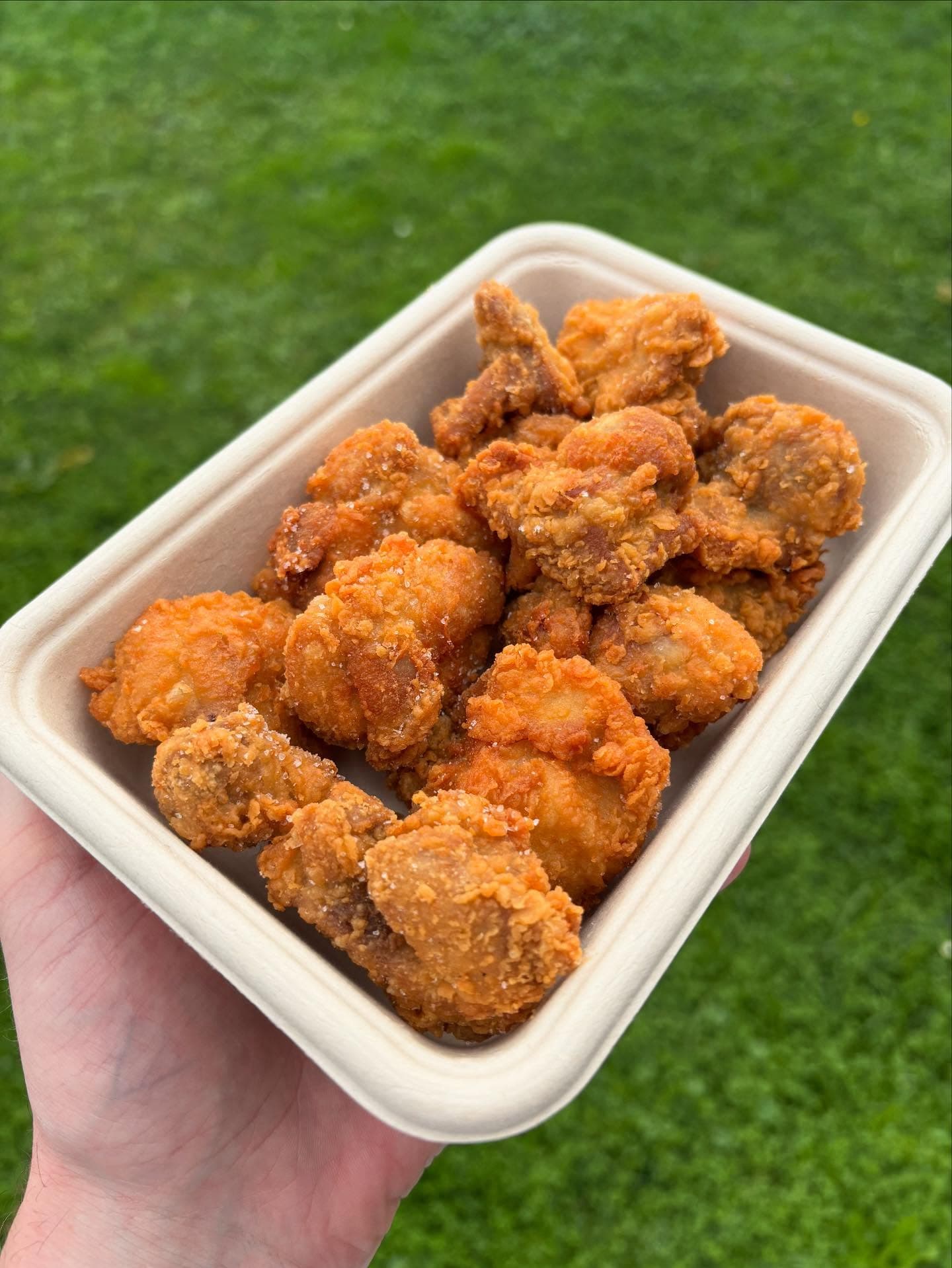 Chicken stack close-up